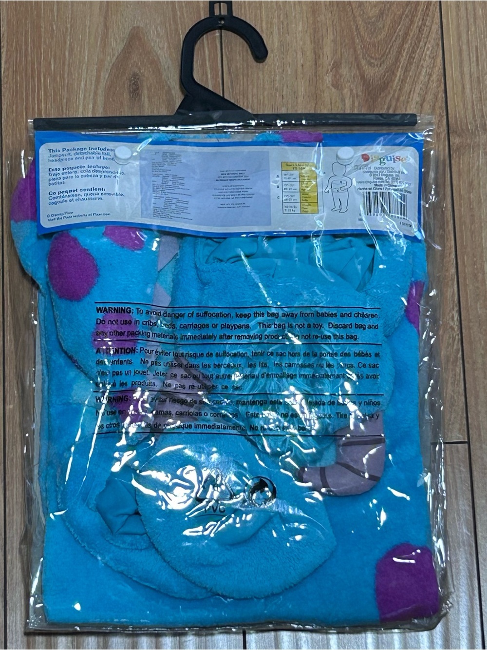 NEW Infant Baby Disney Pixar Monsters Inc University Sulley Costume SIZE 12-18M - Picture 4 of 9